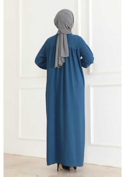 Robalı Mevlana Kesim Günlük Ferace Haki