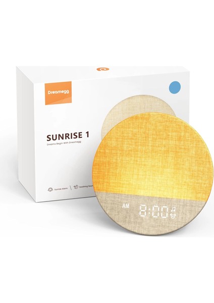 Dreamegg Sunrise 1 - Gün Doğumu Çalar Saati, Uyku Için 29 Sesli Makine - Mavi