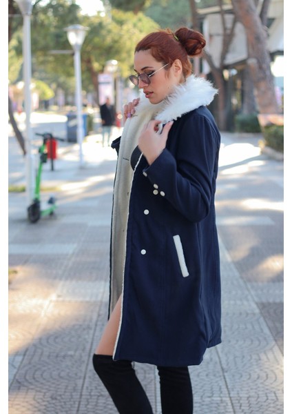 Kışlık Günlük Kaşe Kadın Kaban fiyatları