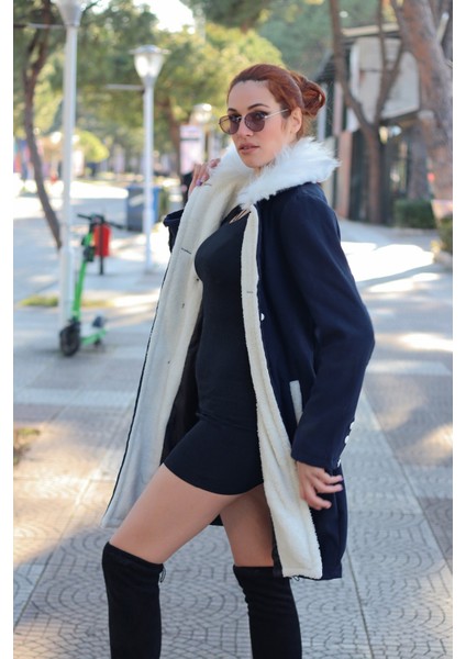 Kışlık Günlük Kaşe Kadın Kaban modelleri