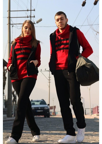 Günlük Kışlık Sevgili Eşofman Tekli Erkek Takım