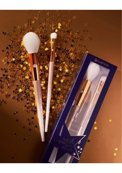 Yüz ve Göz Makyaj Fırça Seti (2'li) – Wish Upon A Star Koleksiyonu Hediyelik Özel Seri