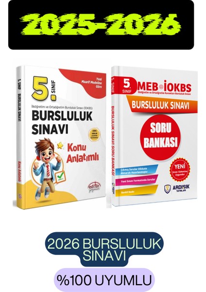 5. Sınıf Bursluluk Sınavı Konu Anlatımı Soru Bankası Seti 2026