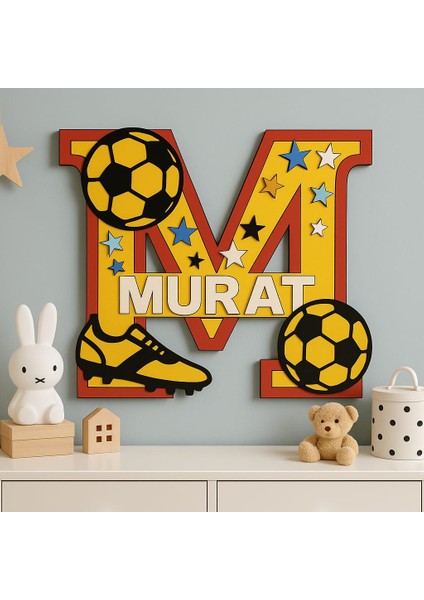 Çocuk Odası Kapı Veya Duvar Süsü Kişiye Özel Isim Yazılı NO:1004