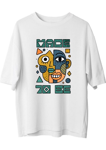Made To Be – Sanatsal Kadın Oversize Tişört fiyatları