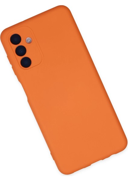 Rdbydn Newface Samsung Galaxy A04S Kılıf Nano Içi Kadife Silikon - Turuncu modelleri