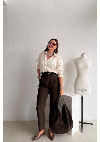 Kahverengi Kemerli Havuç Pantolon fırsatları