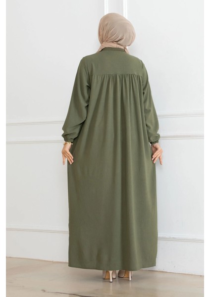 Robalı Mevlana Kesim Günlük Ferace Haki fiyatları