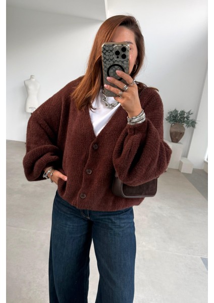 Kahverengi Yumoş Hırka