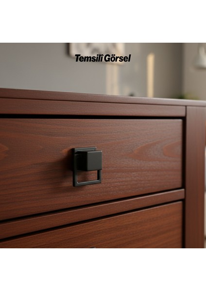 Metal Gömme Tarz Mobilya Kulp 32 mm Modern Dekoratif Dolap ve Çekmece Kulbu Dayanıklı Siyah fiyatları