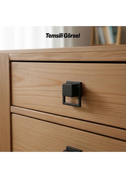 Metal Gömme Tarz Mobilya Kulp 32 mm Modern Dekoratif Dolap ve Çekmece Kulbu Dayanıklı Siyah modelleri