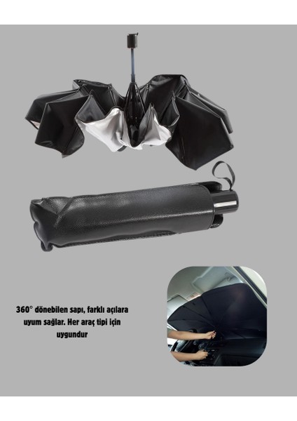Mtxdpn Katlanabilir Ön Cam Güneşliği Şemsiye – Her Araca Uygun Isı ve Işık Koruması fırsatları