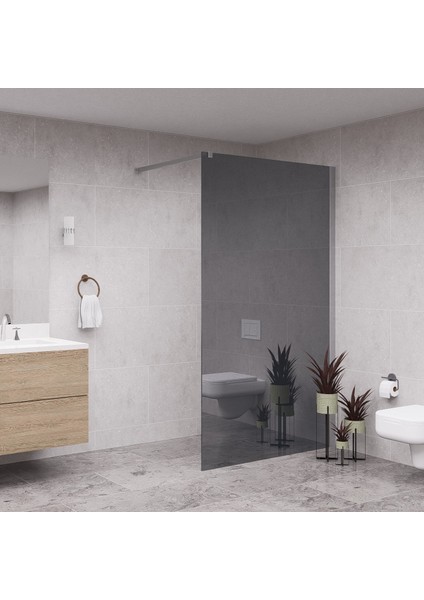 Silver Septo 6mm Reflekte Cam Seperatör Duşakabin