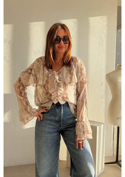 Bohem Şifon Bluz