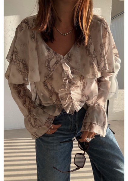 Bohem Şifon Bluz fırsatları