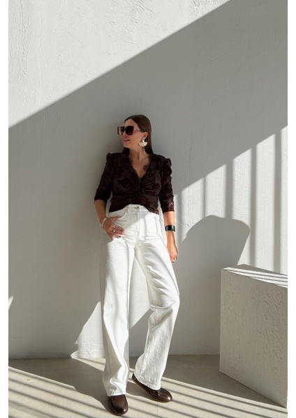 Ekru Straight Jean fırsatları