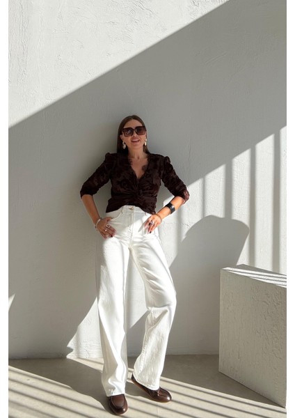 Ekru Straight Jean indirimleri