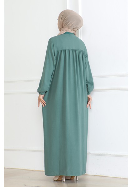 Robalı Mevlana Kesim Günlük Ferace Haki indirimleri