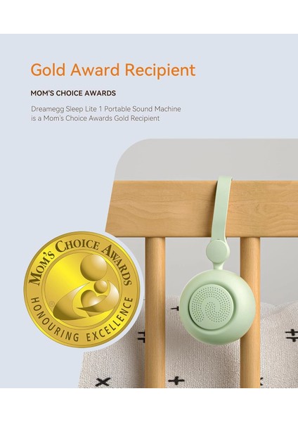 Dreamegg Taşınabilir Ses Makinesi - 19 Yatıştırıcı Ses ve Bebek Odası Işığı - Yeşil fiyatları