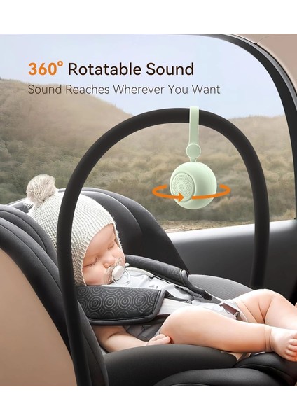 Dreamegg Taşınabilir Ses Makinesi - 19 Yatıştırıcı Ses ve Bebek Odası Işığı - Yeşil fırsatları