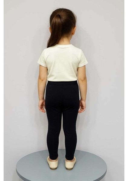 Siyah Pamuk Çocuk Tayt fırsatları