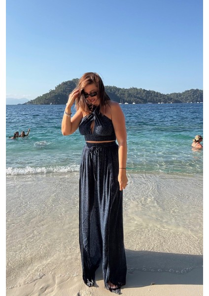 Lacivert Desenli Pantolon Bluz Takım fiyatları