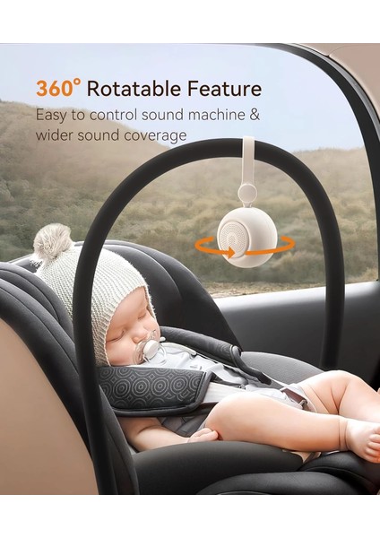 Dreamegg Taşınabilir Ses Makinesi - 19 Yatıştırıcı Ses ve Bebek Odası Işığı - Beyaz fırsatları