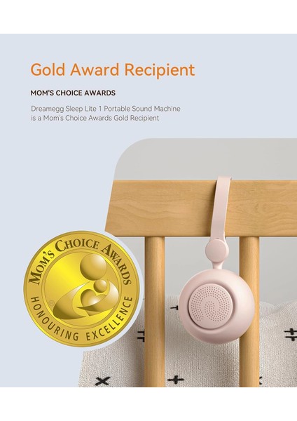 Dreamegg Taşınabilir Ses Makinesi - 19 Yatıştırıcı Ses ve Bebek Odası Işığı - Pembe fiyatları