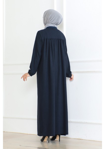 Robalı Mevlana Kesim Günlük Ferace Haki