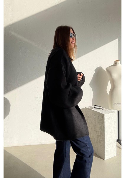 Siyah Yün Hırka modelleri