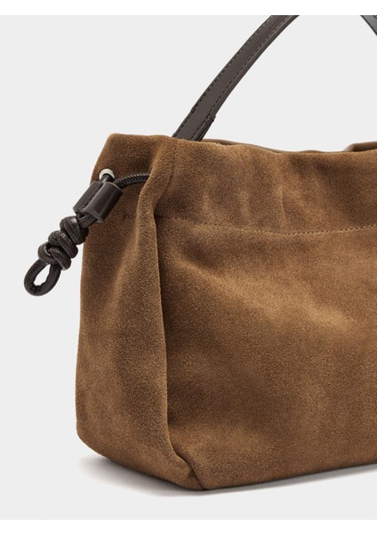 Süet Deri Detaylı El Çantası modelleri