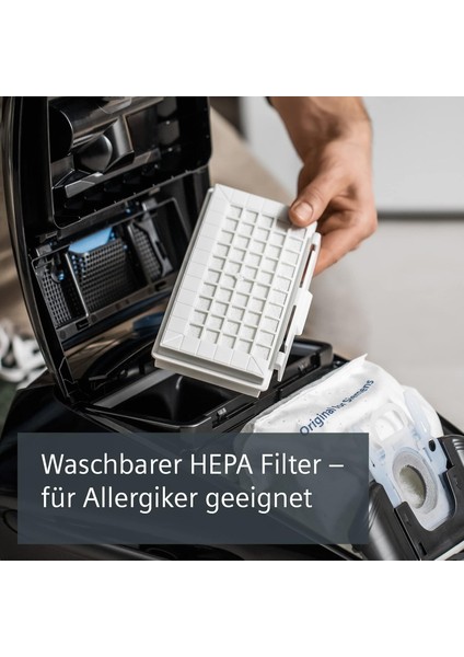 Q5.0 Extreme Silencepower 850W Toz Torbalı Süpürge – Alman Teknolojisi | Ultra Sessiz 70 Db | Hepa H13 Filtre | 13 M Extra Kablo – Made In Germany indirimleri