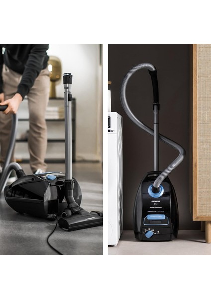 Q5.0 Extreme Silencepower 850W Toz Torbalı Süpürge – Alman Teknolojisi | Ultra Sessiz 70 Db | Hepa H13 Filtre | 13 M Extra Kablo – Made In Germany