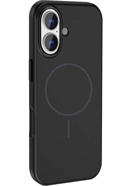 iPhone 17 Kılıf M-Safe Şarj Özellikli Metal Kamera Çerçeveli Inc Edi Silikon Kapak - Siyah indirimleri