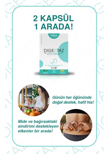 Digestaz, Enzimler + Bromelain +Betain Hcl+ Lipozomal Berberin + Çinko L-Karnosin fırsatları