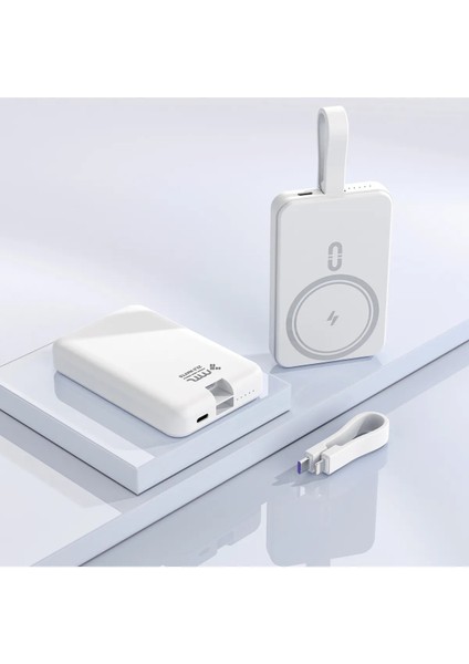 10000 Mah Magsafe Uyumlu Kablosuz & Kablolu 22.5W Süper Hızlı Şarj Powerbank