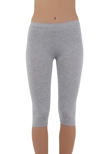 Kadın Kısa Paça Günlük Tayt – Siyah, Beyaz, Gri | S-M, L-Xl fiyatları