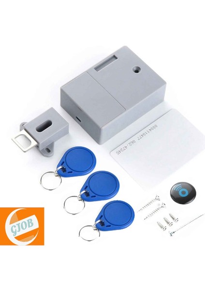 Gri Rfid Gizli Dolap Kilit Gizli Dolap Dıy Entegre, Çelik/ahşap Dolap/çekmece Için Güvenlik Kilidi Pil Yok Diğer