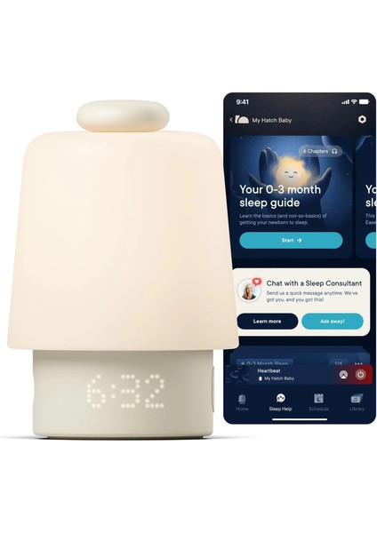 Rest Bebek Ses Makinesi, Gece Lambası - Uyku Desteği - Macun