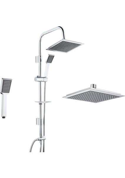 Banyo Rain Pratik Quadro Tepe Duş Takımı Seti 53240