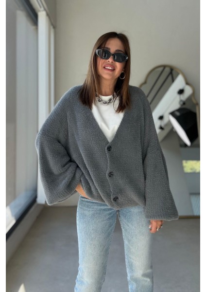 Gri Yumoş Hırka fırsatları