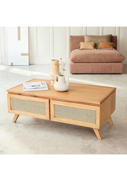 Nova Masif & Rattan Orta Sehpa