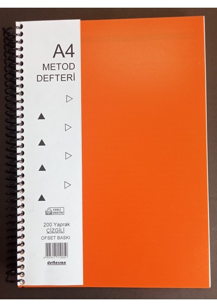 A4 Plastik Kapak 200 Yaprak Çizgili indirimleri