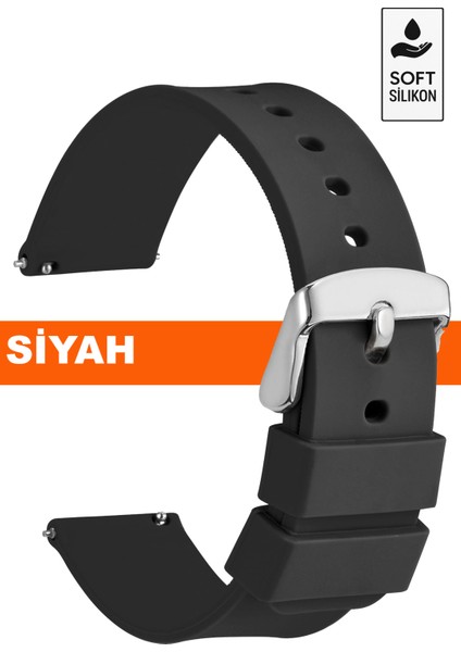 18MM-20MM-22MM-24MM Soft Silikon Saat Kordonu Kayışı A72-MODEL-3 fiyatları