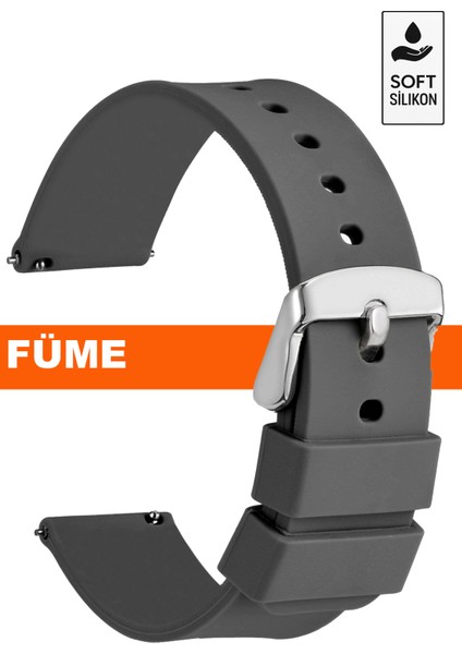 18MM-20MM-22MM-24MM Soft Silikon Saat Kordonu Kayışı A72-MODEL-3 modelleri