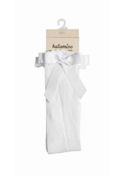 Kız Çocuk Süslü Diz Altı Çorap