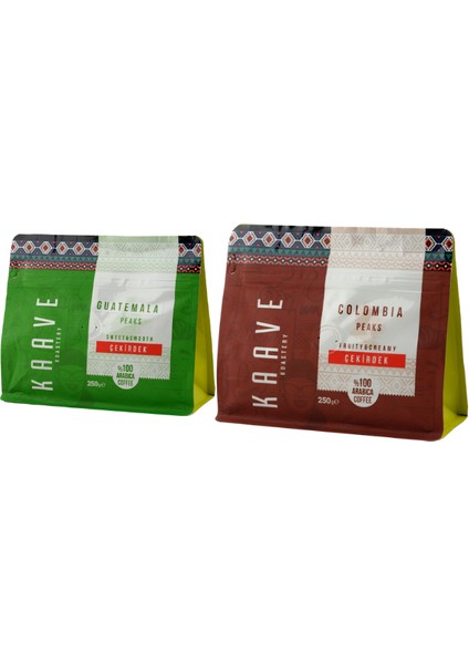 Colombıa Peaks 250GR + Guatemala Peaks 250GR 2'li Tanışma Paketi