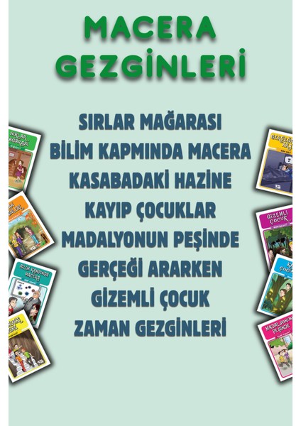 Macera Gezginleri 3. ve 4. Sınıflar Için (8 Kitap Set)