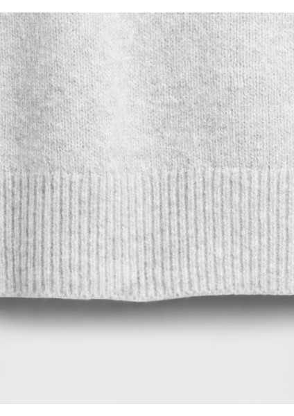 Kadın Gri Cashsoft Bisiklet Yaka Kazak modelleri