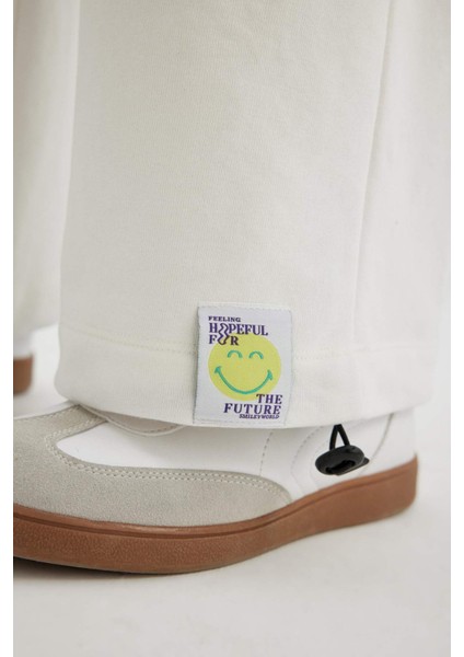 Coool SmileyWorld Wide Leg Geniş Bol Paça Cepli Ayarlanabilir Lastikli